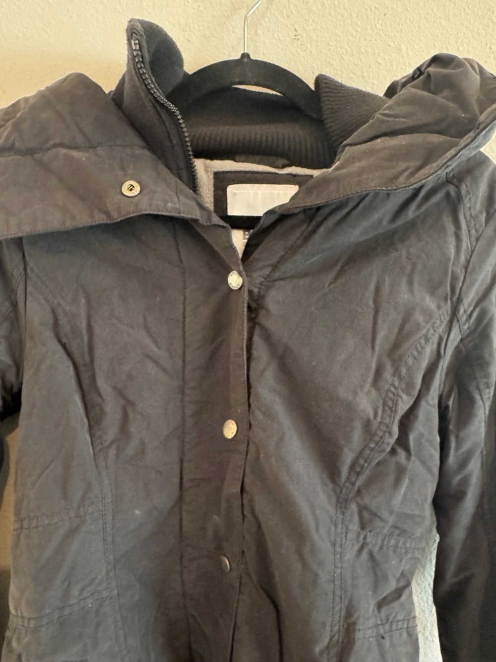 Bench Black Urbanwear Hooded Jacket Small - Picture 3 of 4
